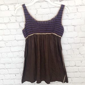 CHELSEA & VIOLET crochet knit tank